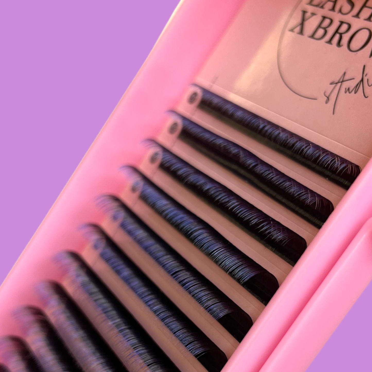Purple Ombre Lash Extensions