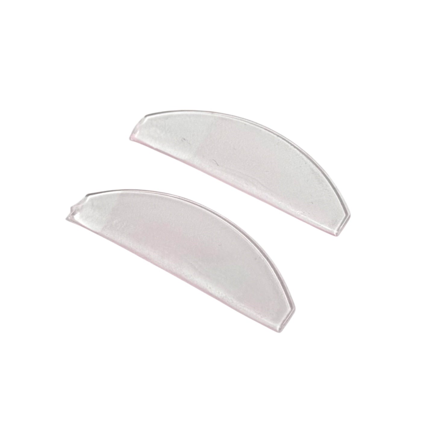 Baby pink Korean lash lift softening shield made from ultra-thin self-adhering silicone for Step 1 lash softening