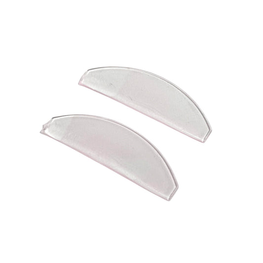 Baby pink Korean lash lift softening shield made from ultra-thin self-adhering silicone for Step 1 lash softening