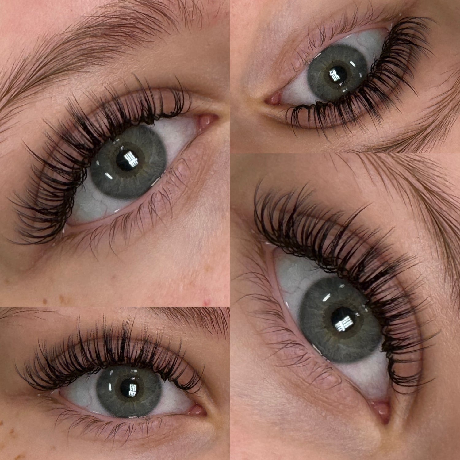 close up of wispy wet set