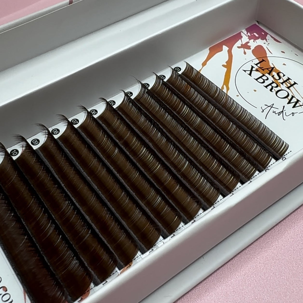 Dark Chocolate Brown Lash Extensions - Volume Extensions