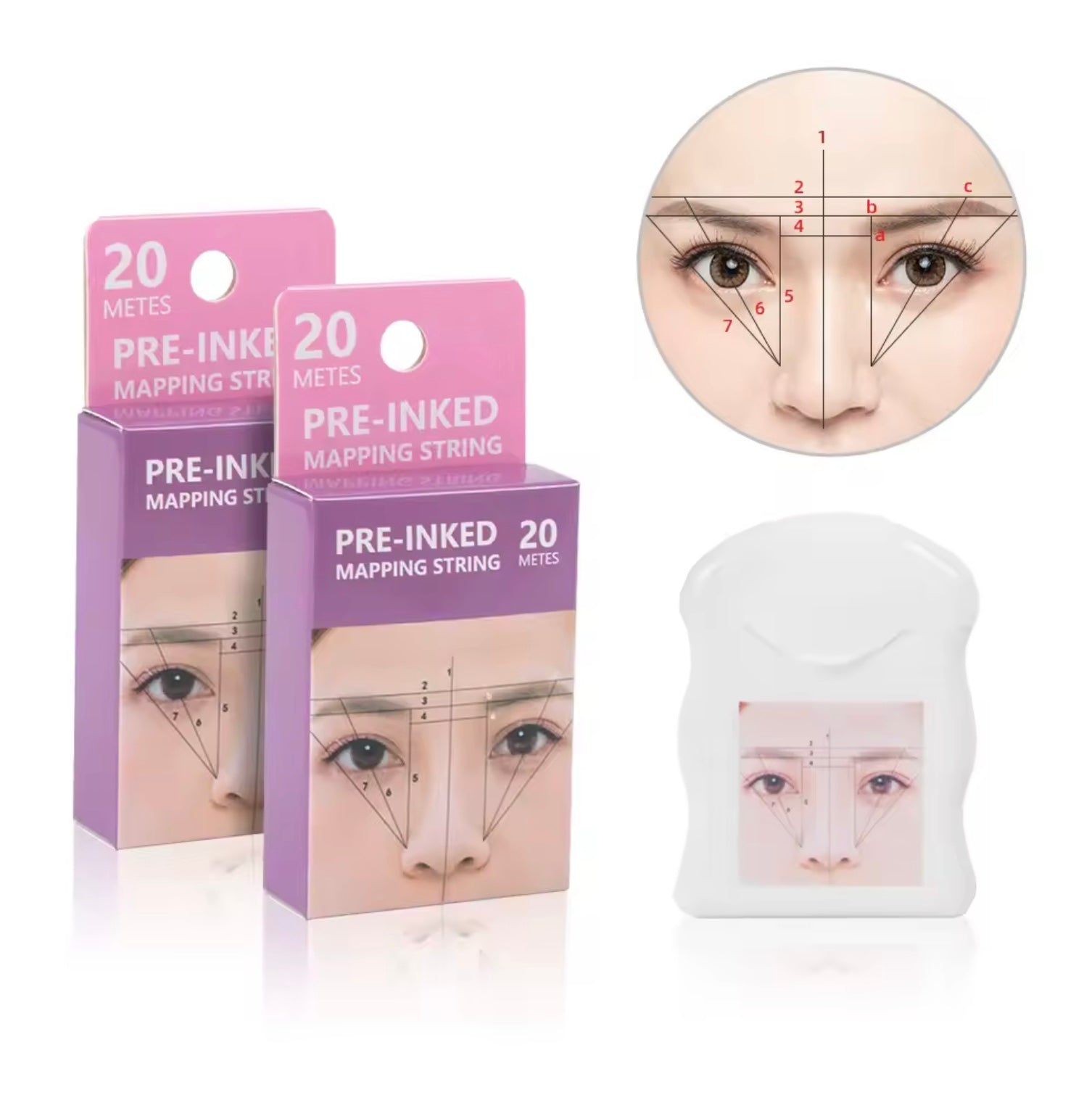 Black Inked Brow Mapping String – Lash X Brow Studio